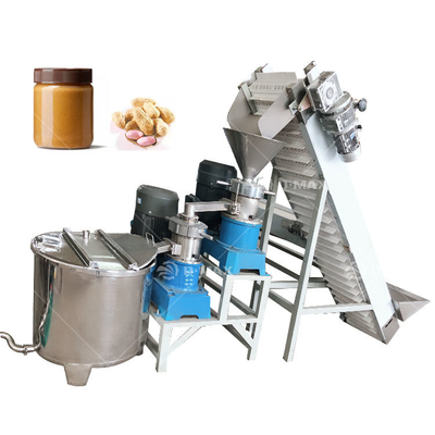 ピーナッツバター生産ラインのピーナッツパスタ製造用のナッツソース磨き機 550 KG