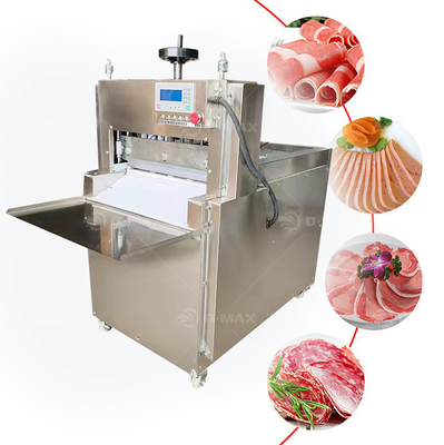 95 KG フルオートマティック CNC ワイド 冷凍魚肉ベーコン スライスカット スライサー 4 ロール 簡単に操作する