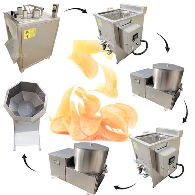 1580*850*800mm 商用ポテトチップス生産ライン スナック スイートチップス製造機