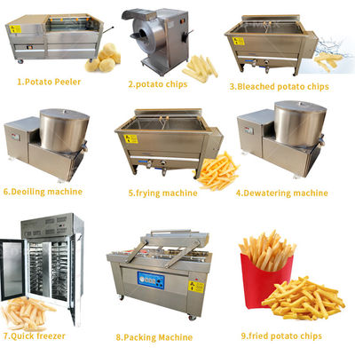 1580*850*800mm 商用ポテトチップス生産ライン スナック スイートチップス製造機