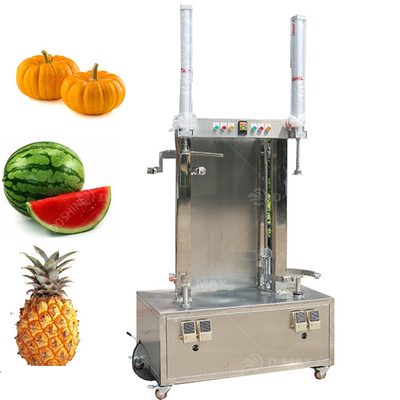 丸い果物の皮を剥くための電気用二重頭野菜と果物の皮剥き機