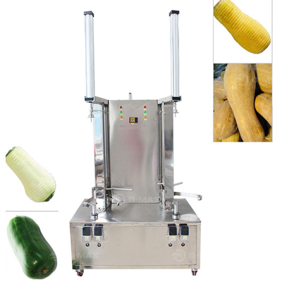 丸い果物の皮を剥くための電気用二重頭野菜と果物の皮剥き機