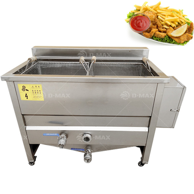 材料 鶏肉と南瓜パイのフライティング加工ラインのためのガスタイプ最良の深揚げ機