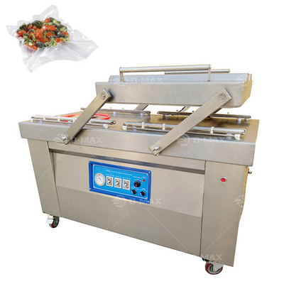 重用テーブルトップ ダブルチャンバー真空密封機 布豚肉牛肉と茶