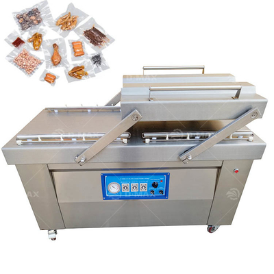 重用テーブルトップ ダブルチャンバー真空密封機 布豚肉牛肉と茶