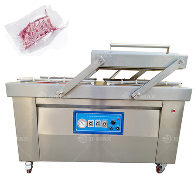 重用テーブルトップ ダブルチャンバー真空密封機 布豚肉牛肉と茶