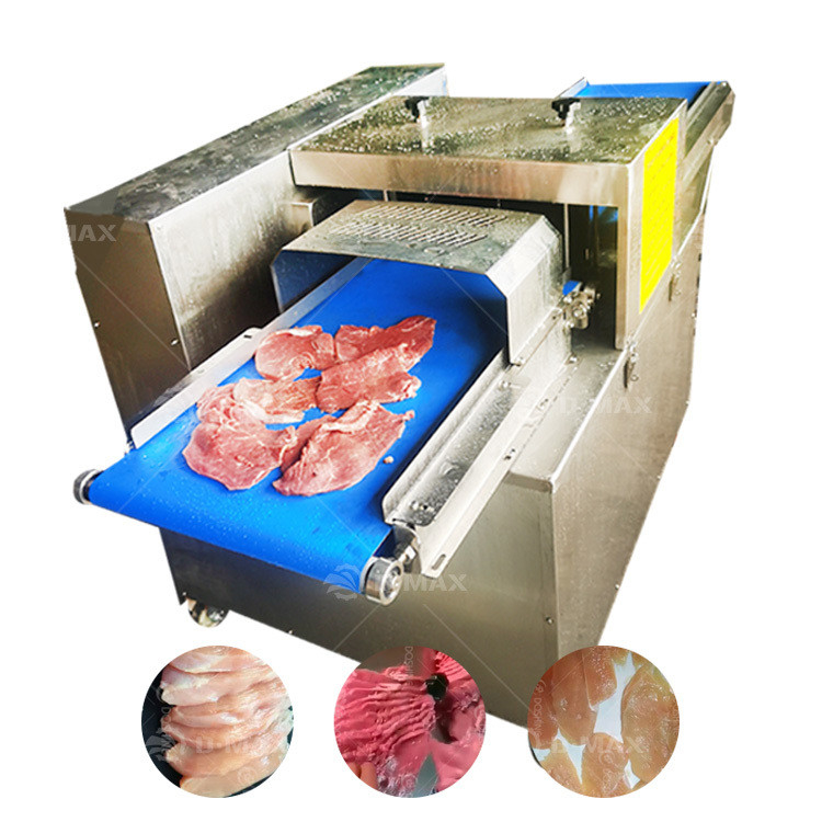 新鮮な肉切断機 40cm ベルト幅 4mm 厚さ 304ステンレス鋼の牛肉切断機